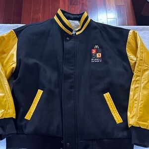 McDonald's Black and Yellow Varsity Jacket